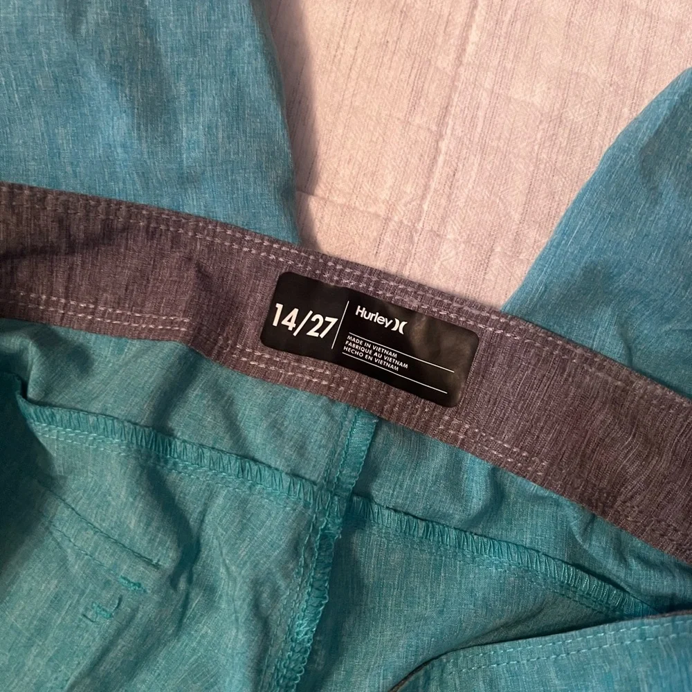 Hurley Boys Teal Boardshorts - Quick-Dry Swim Trunks